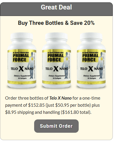 Telo X Nano best deal buy 2 get 1 free package with free shipping and bonus reports